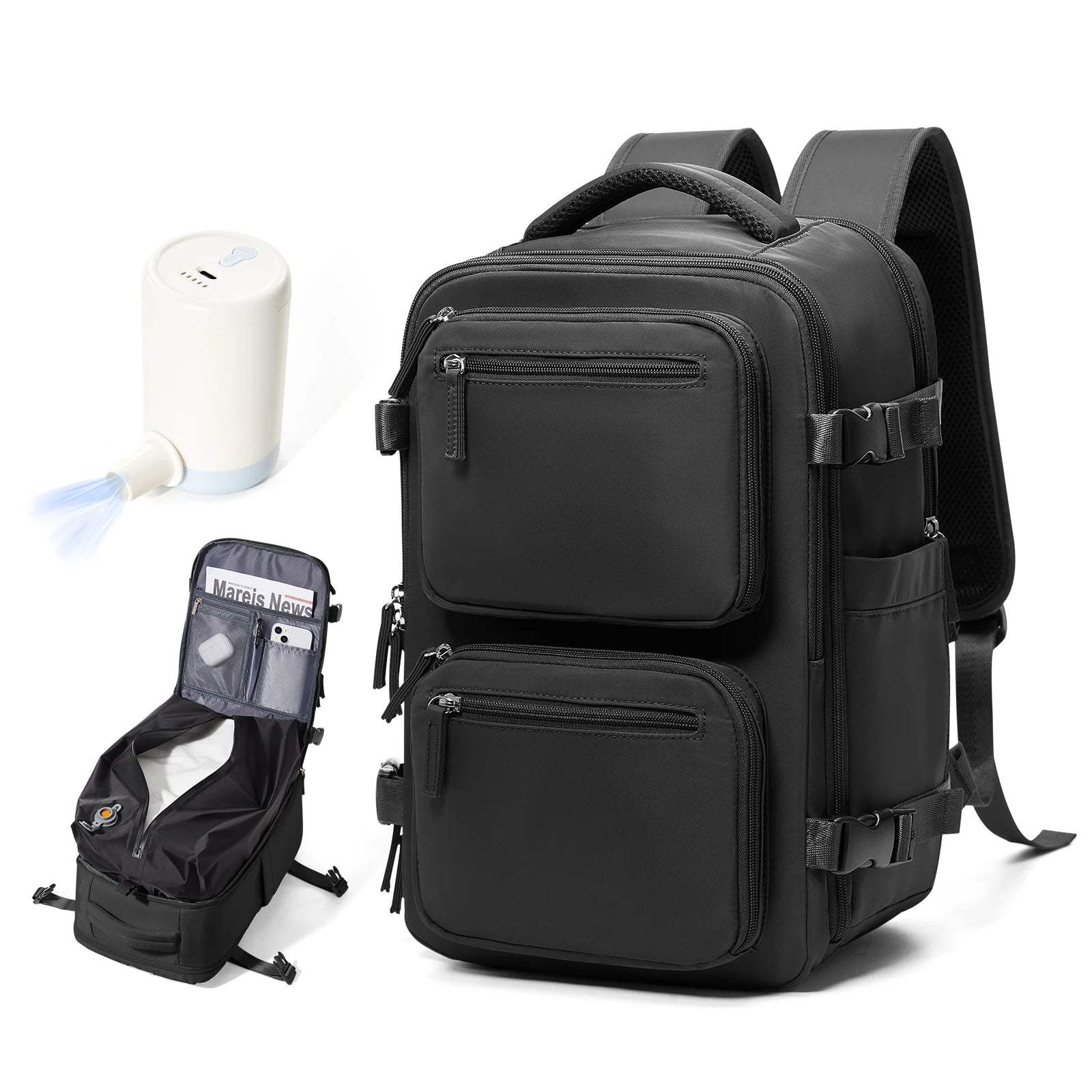 Lightweight Compression Travel Backpack – Cabin Luggage Size