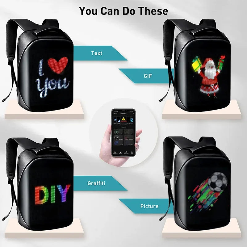 Portable LED Billboard Backpack – Customizable Smart Display for Events