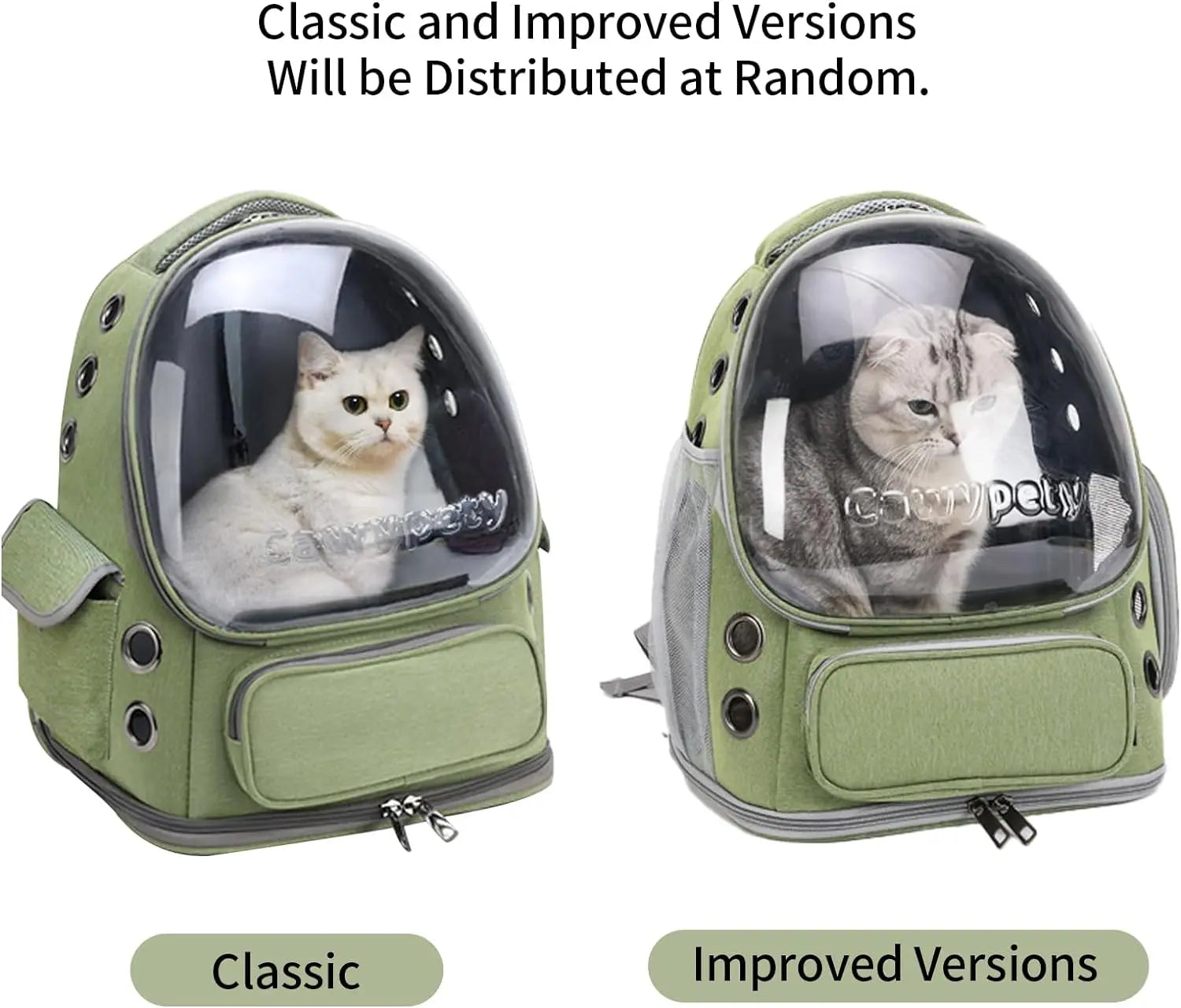 Clear Folding Pet Carrier Backpack for Small Pets