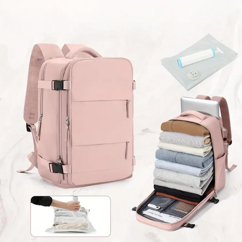 Compact Carry-On Backpack – Cabin Bag with Vacuum Storage