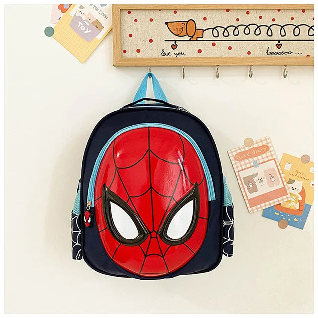 Marvel Spider-Man 3D Backpack for Kids - Superhero Cartoon School Bag