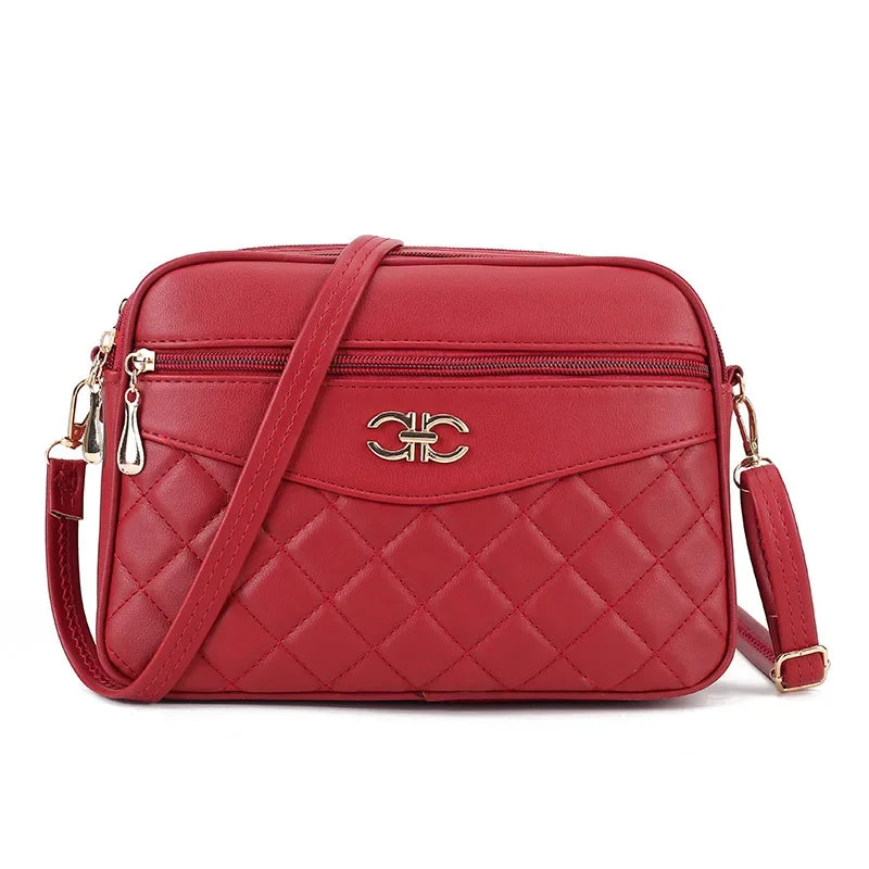 Quilted Crossbody Shoulder Bag – 4-Layer Versatile Handbag