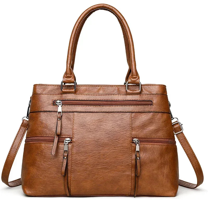Versatile Leather HandBag