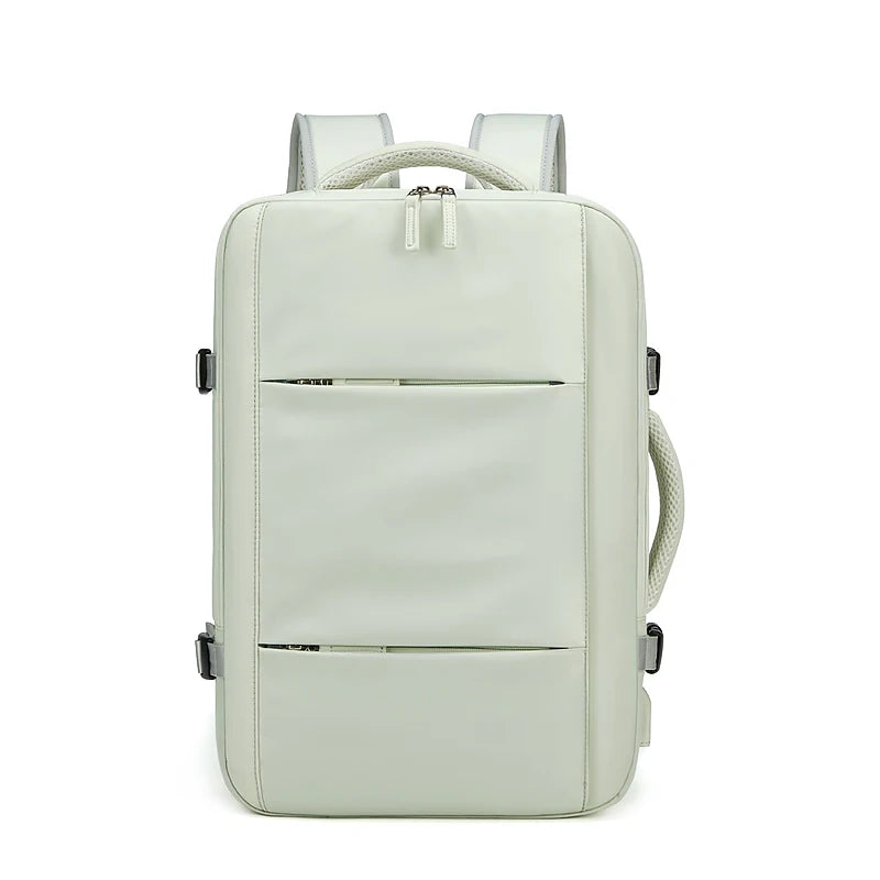 39L Expandable Travel Backpack – 17 Inch Laptop Bag with USB Charging, Waterproof