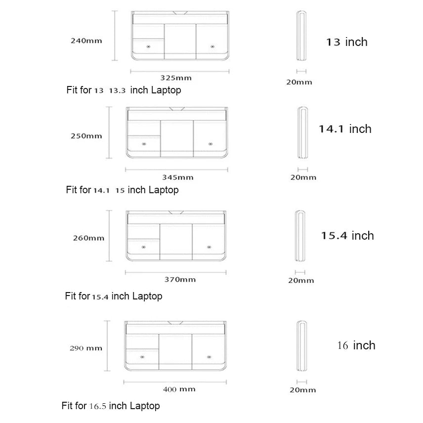 Protective Waterproof Laptop Sleeve Bag – 13–16" for MacBook, Dell, Lenovo