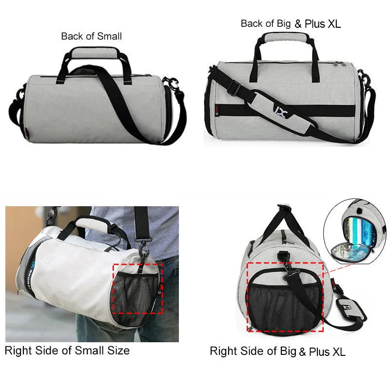 Multifunction Large Gym Bag-Shoes & Wet-Dry Compartment
