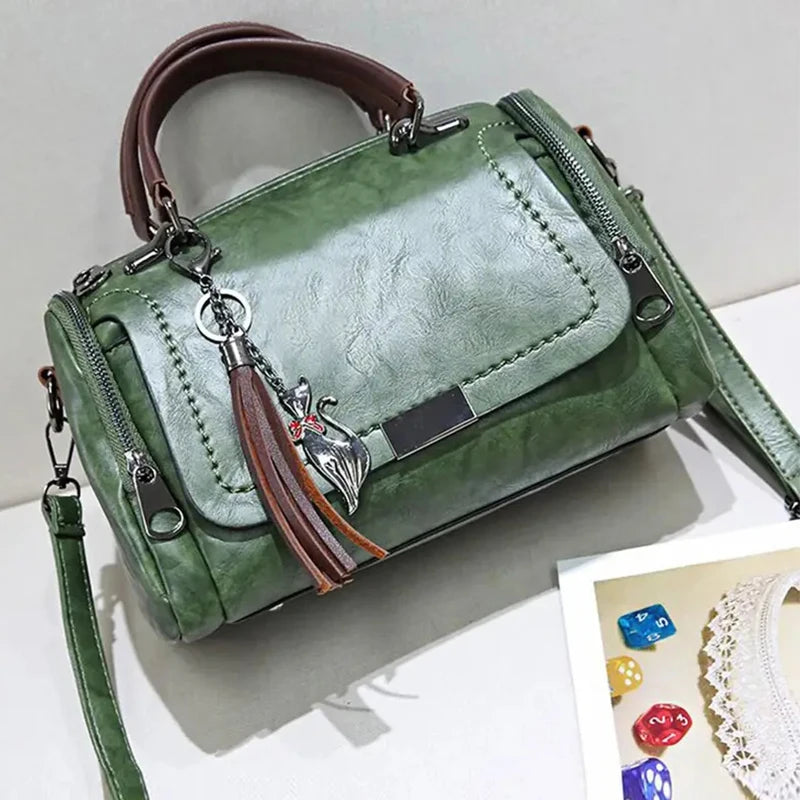 Elegant Tassel Handbag -Versatile Bag with Removable Strap