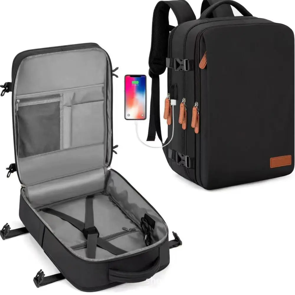 Expandable Travel Backpack 40x20x30 – Waterproof Carry-On Cabin Bag