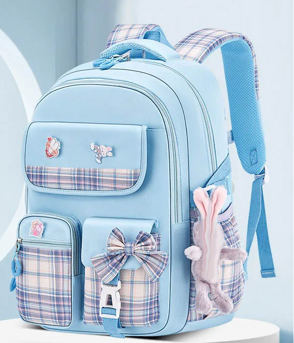 Ergonomic Elementary School Backpack for Girls – Spine Protection, Large Capacity