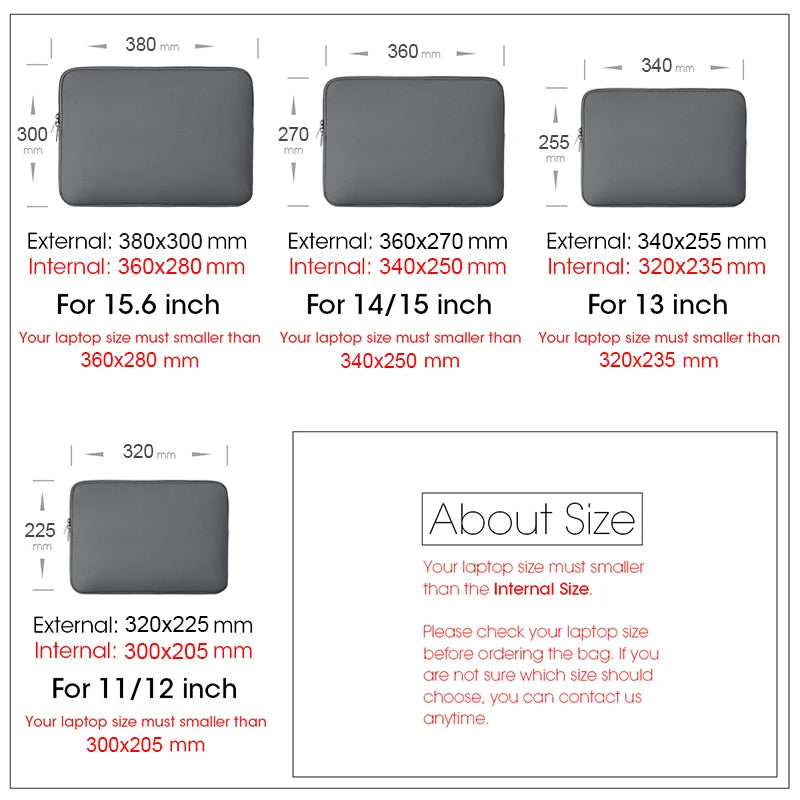 Slim Laptop Sleeve-Shockproof Notebook Computer Case