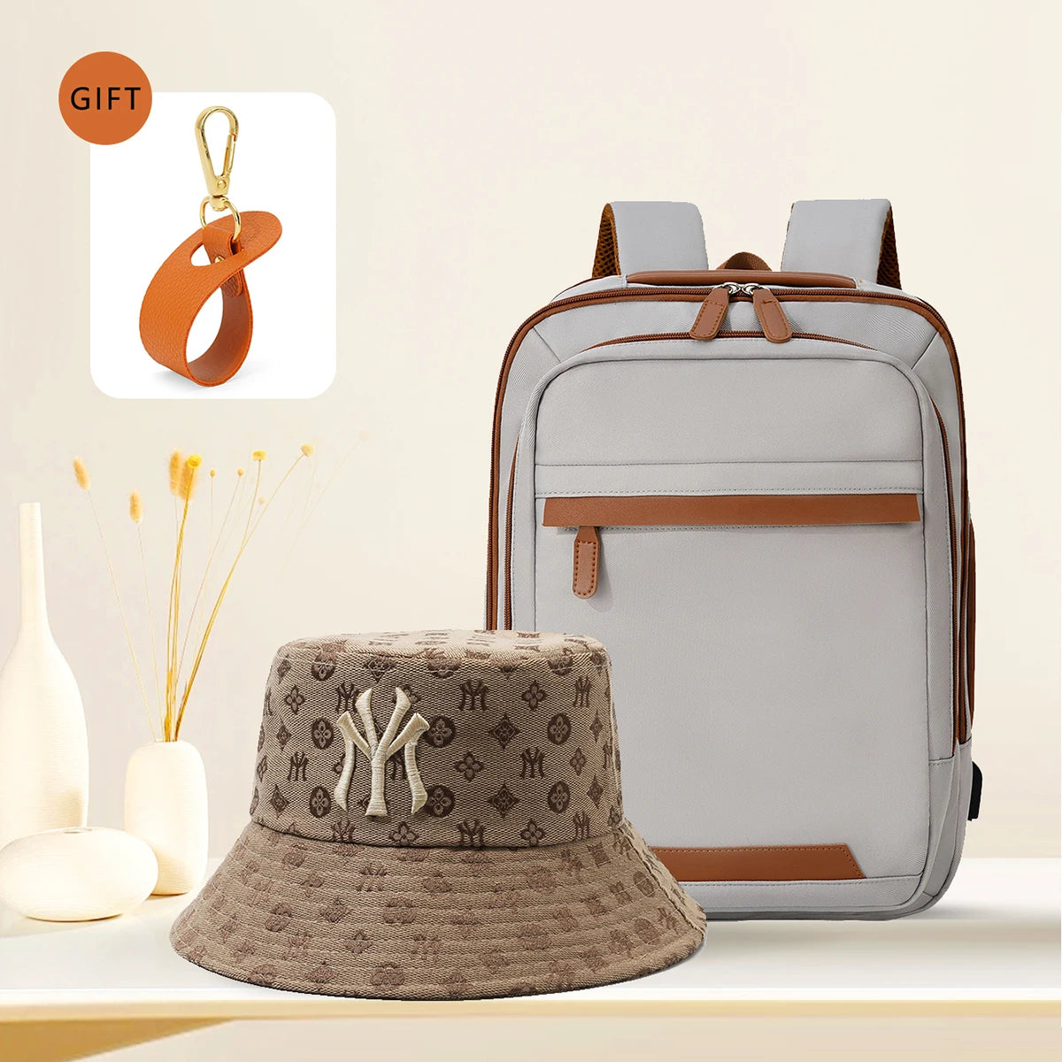 Durable USB charging backpack with waterproof design