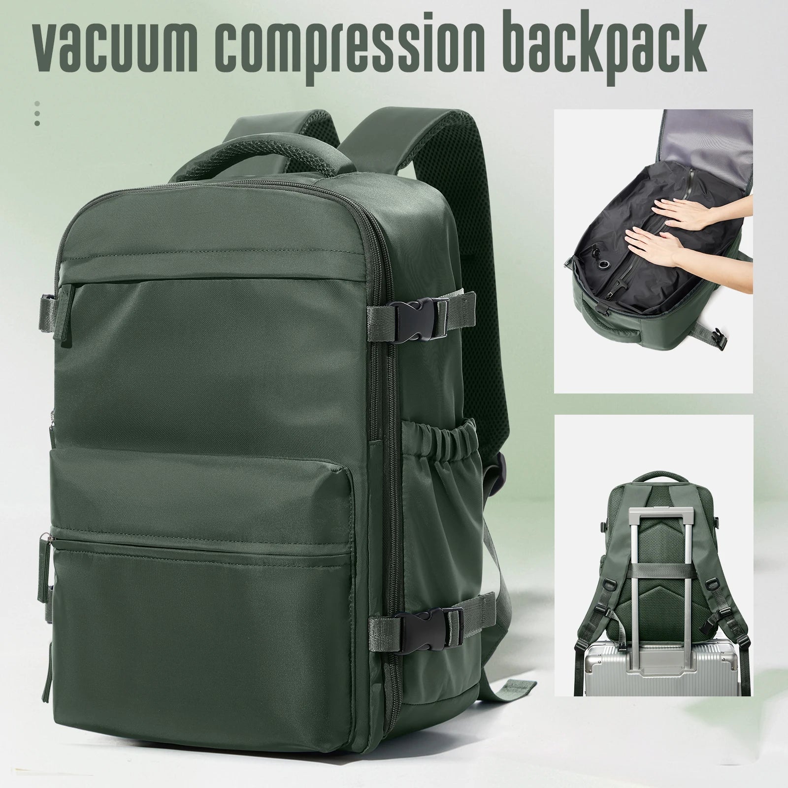 Expandable Vacuum Cabin Backpack