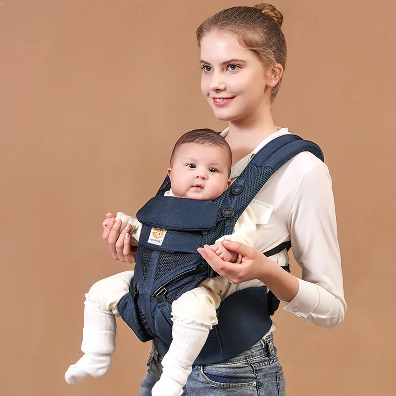 Baby Carrier with Hip Seat- Multifunctional Newborn to Toddler Carrier