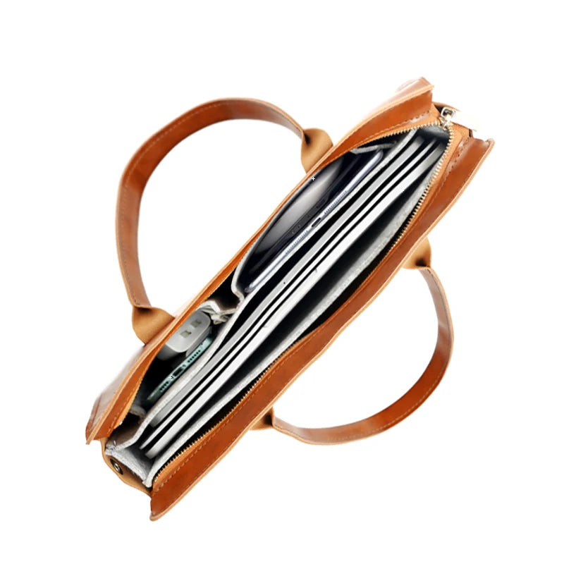 Ladies PU Leather Laptop Bag 13–16 Inch