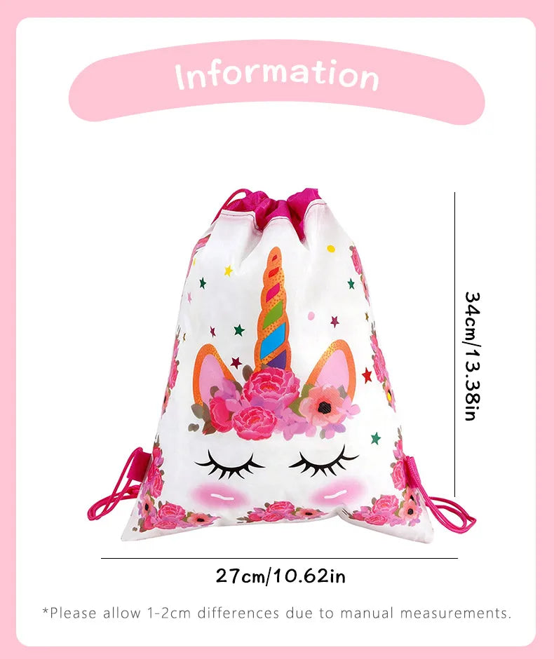 Cute Cartoon  Drawstring Pouches