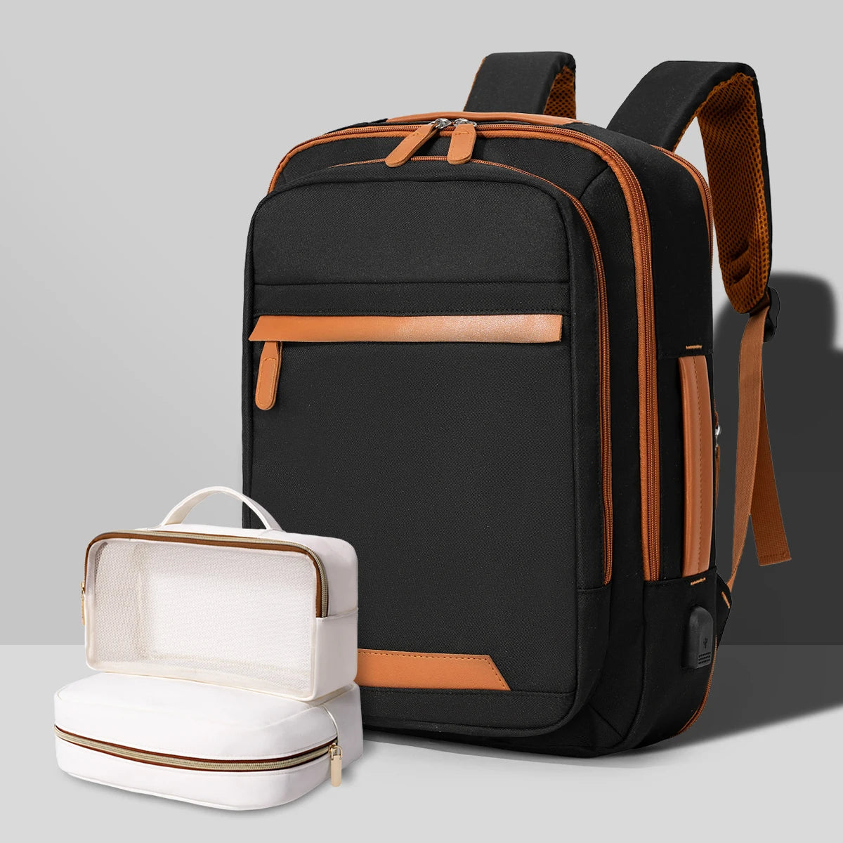 Durable USB charging backpack with waterproof design