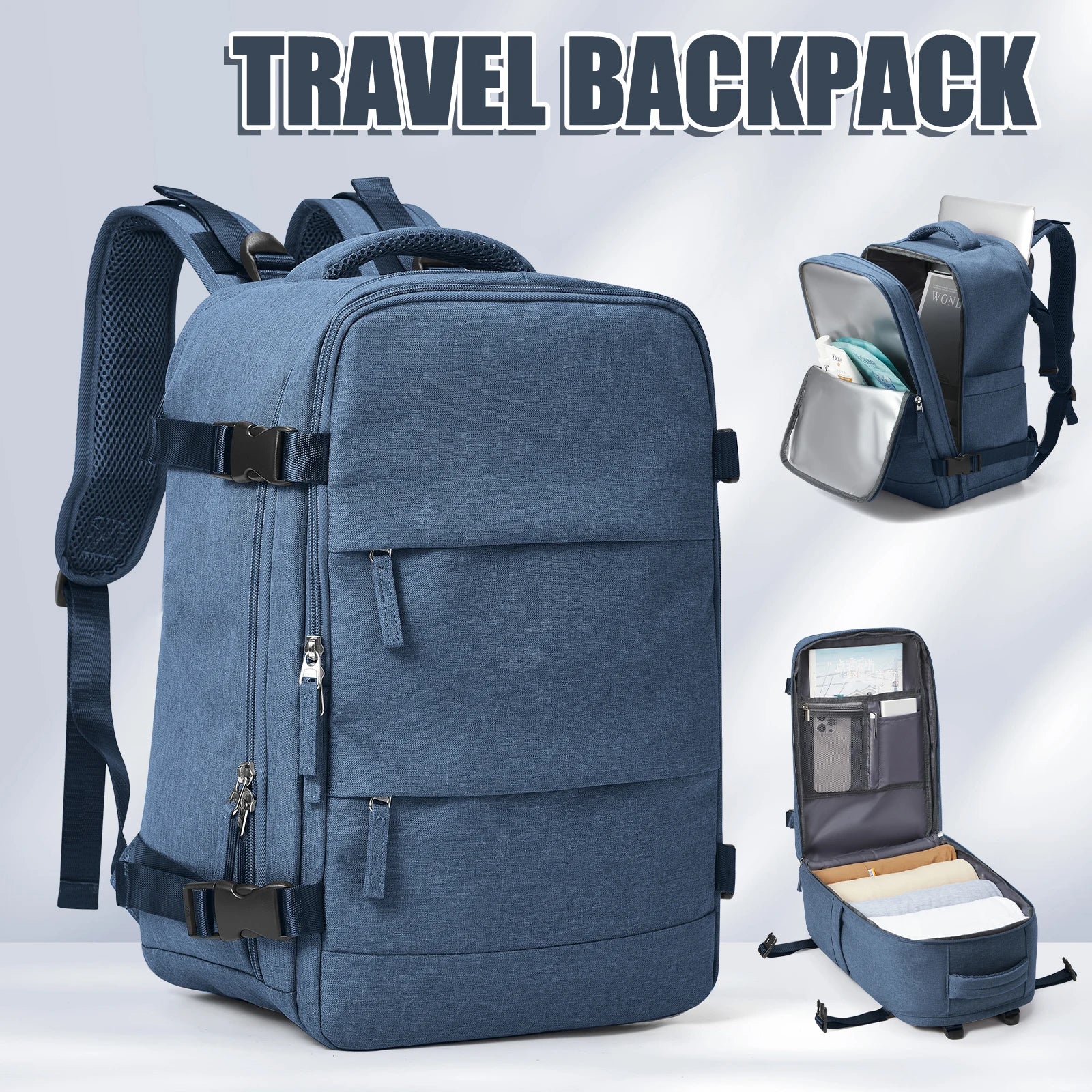 Cabin Size Backpack for Flights – Laptop & Leisure Use