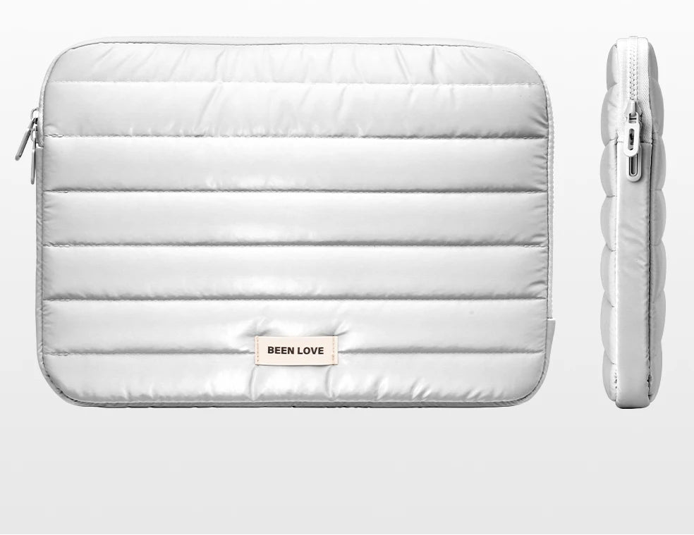 13/14 Inch Puffy Laptop Sleeve – Soft Fashion Notebook Case for MacBook Air & iPad Pro