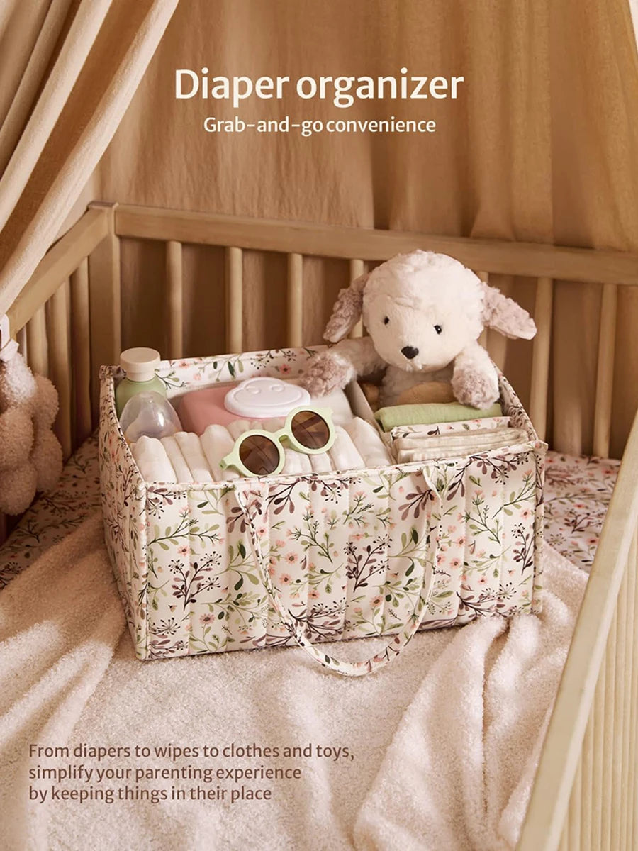 Baby Essentials Storage Bag – Diaper Stackers & Organizer Bag