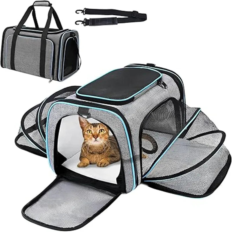 Travel Pet Carrier Bag – Lightweight Foldable Backpack for Pets