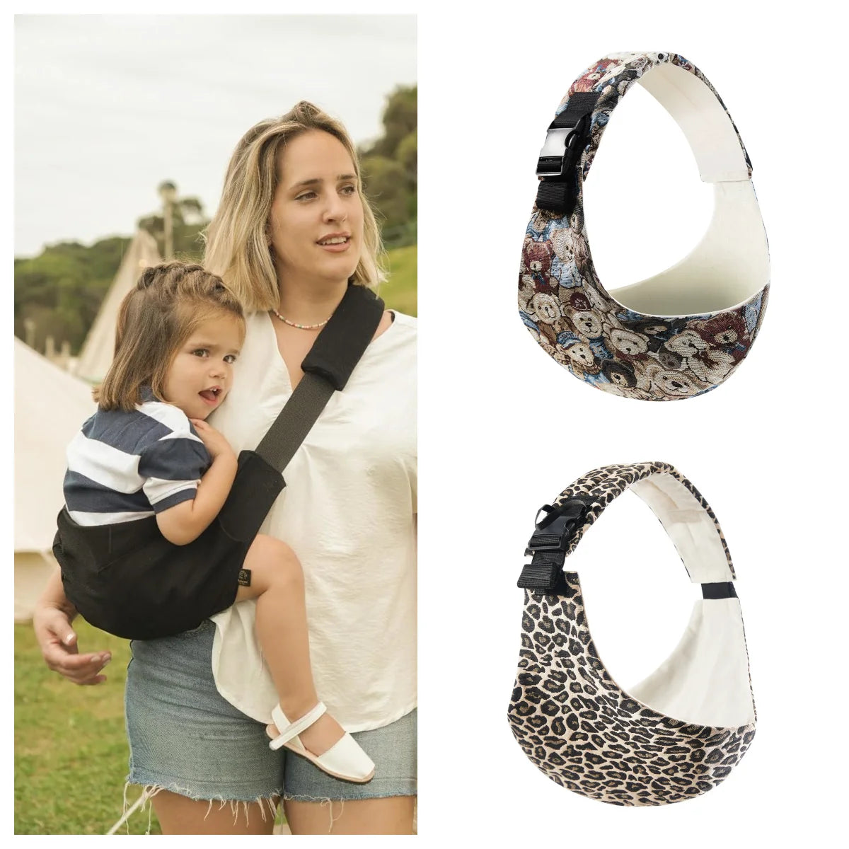 Crossbody Baby Wrap Carrier-Lightweight Toddler Sling
