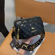 Versatile Argyle Design Bag –Casual PU Leather Crossbody