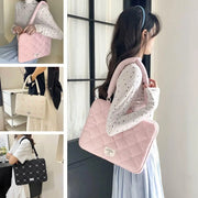 Cute Bow Embroidered Laptop Sleeve Bag – 13 to 16 Inch Fashion Shoulder Handbag