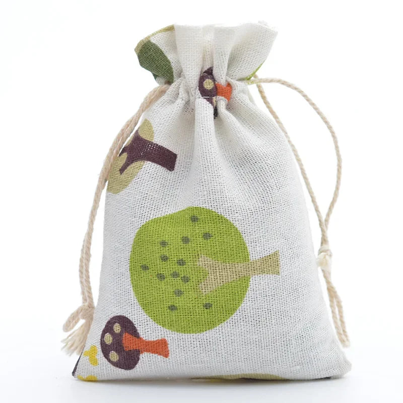 Cute Print Drawstring Pouches