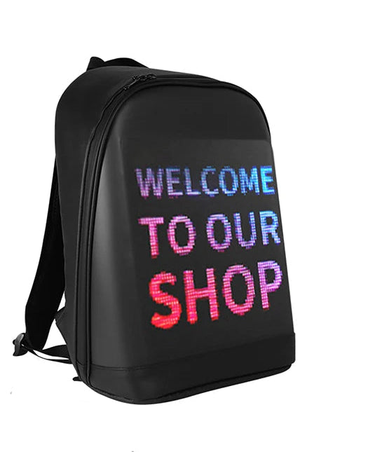 Durable LED Laptop Backpack for Women – Wireless APP-Controlled Display Bag