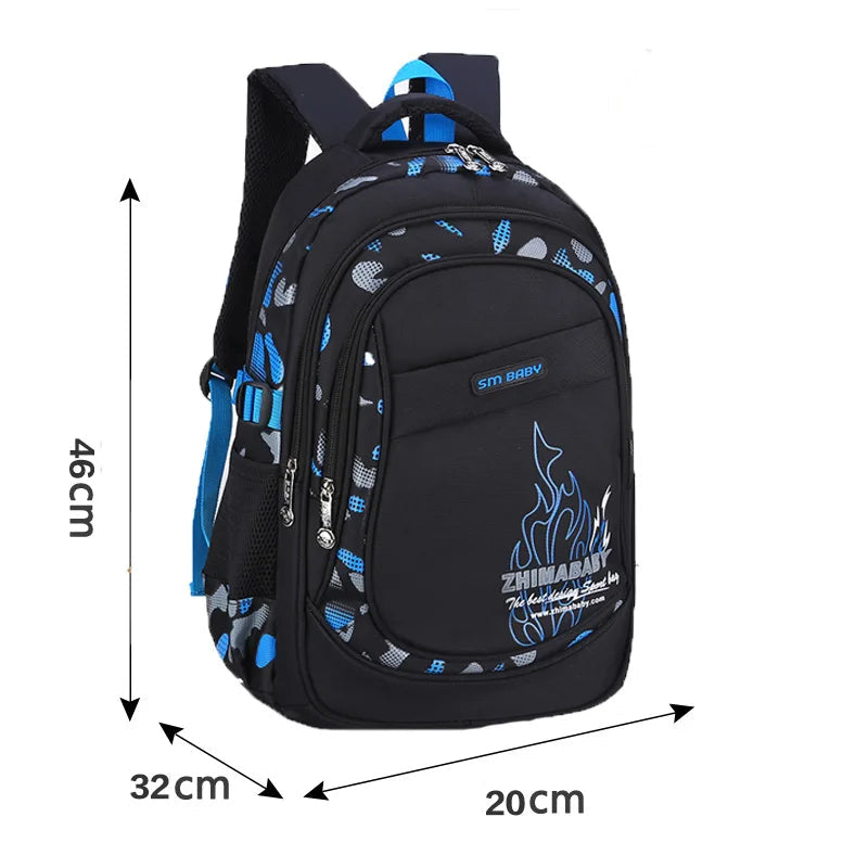 Waterproof School Backpack for Kids 6–12 Years – Lightweight Large Capacity bag