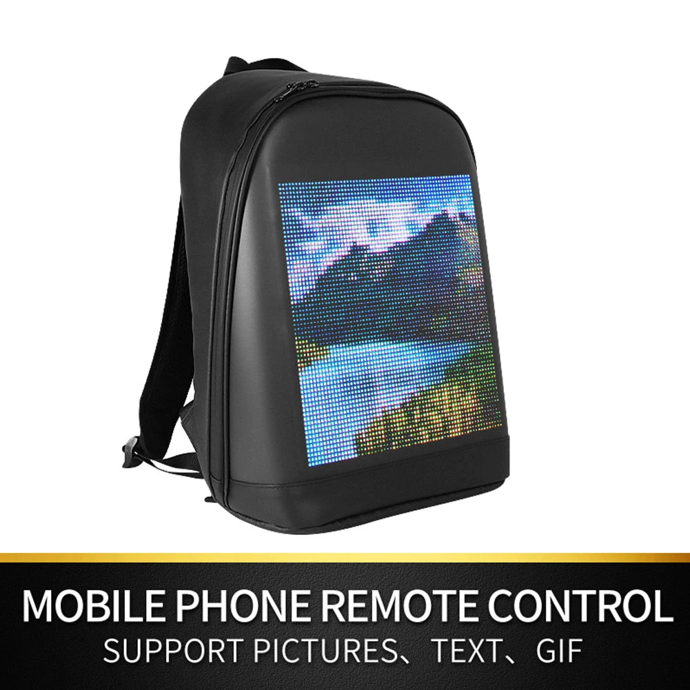 LED Smart Backpack with Wireless Display – Business & School Laptop Bag