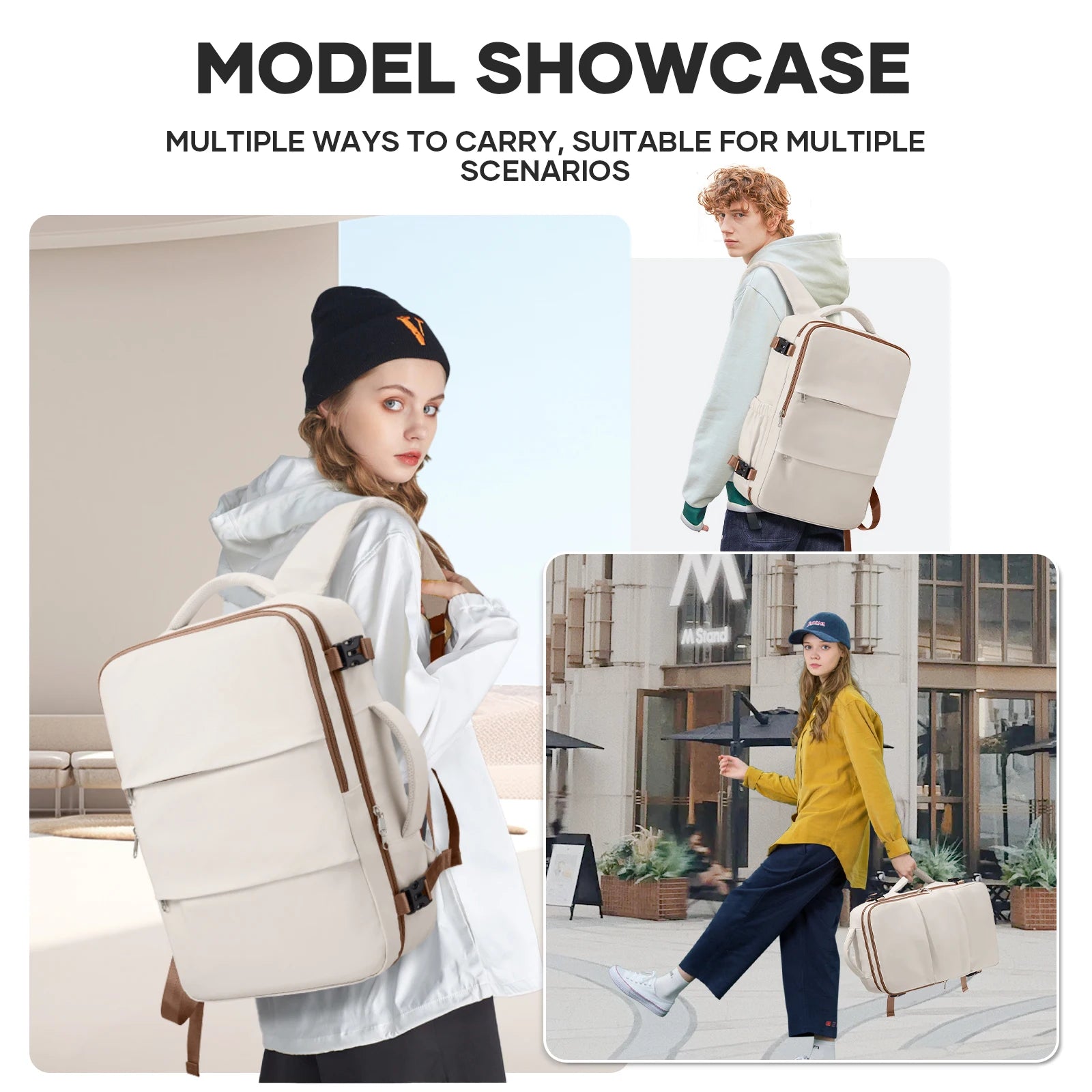 Cabin Size Travel Backpack – Fits Ryanair40x30x20 Bag