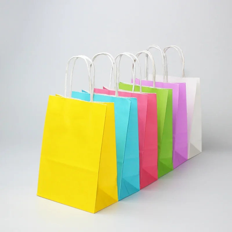 Kraft Paper Gift Bags with Handles