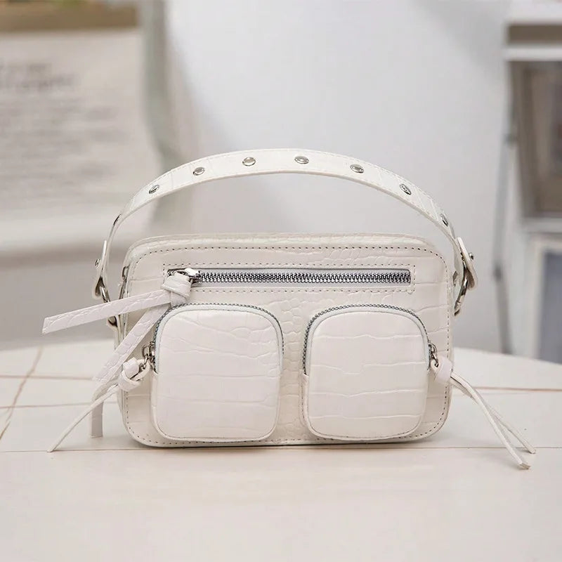 Luxury Alligator Style Handbag – Crocodile Pattern Chain Shoulder