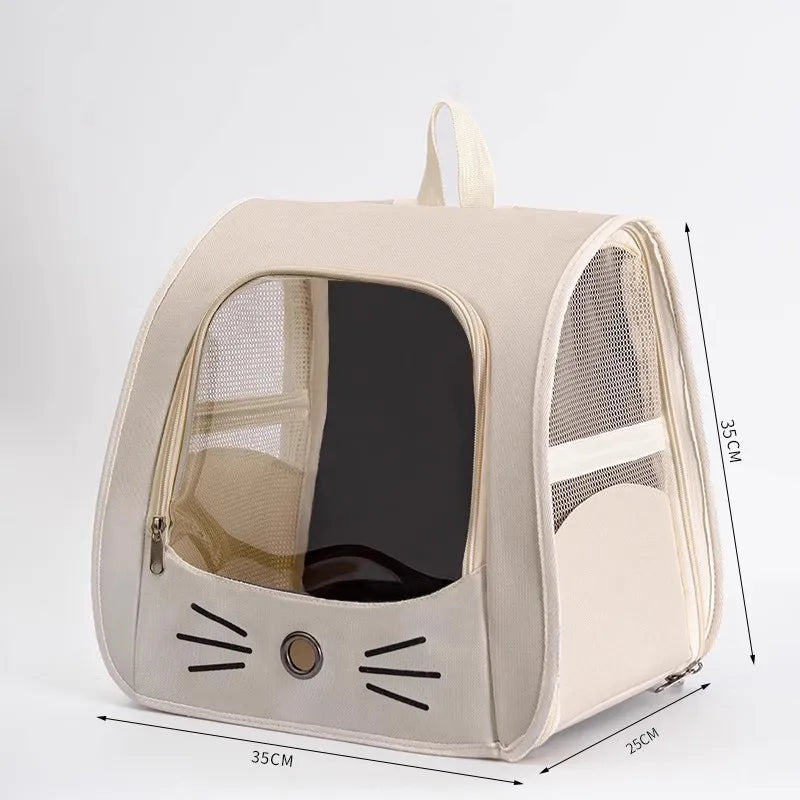 Portable Pet Cat Backpack – Comfortable, Breathable, Waterproof & Pressure-Resistant Travel Bag