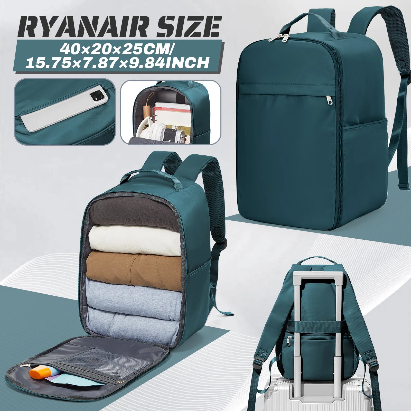 Airline Approved 40x20x25 & 40x30x20 - Cabin Travel Backpack