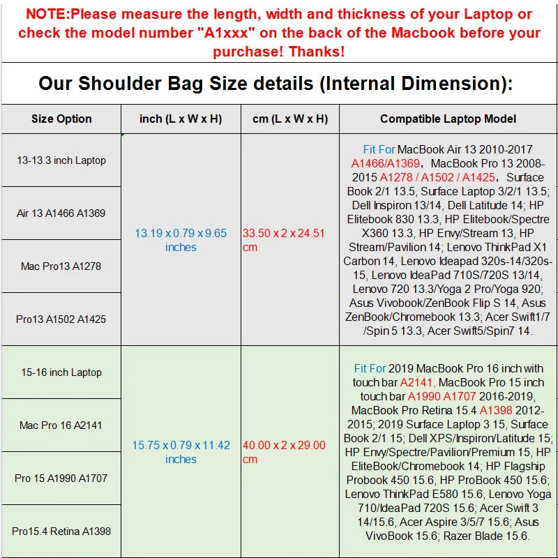 Fashion Print 13"–16” Laptop Sleeve Bag