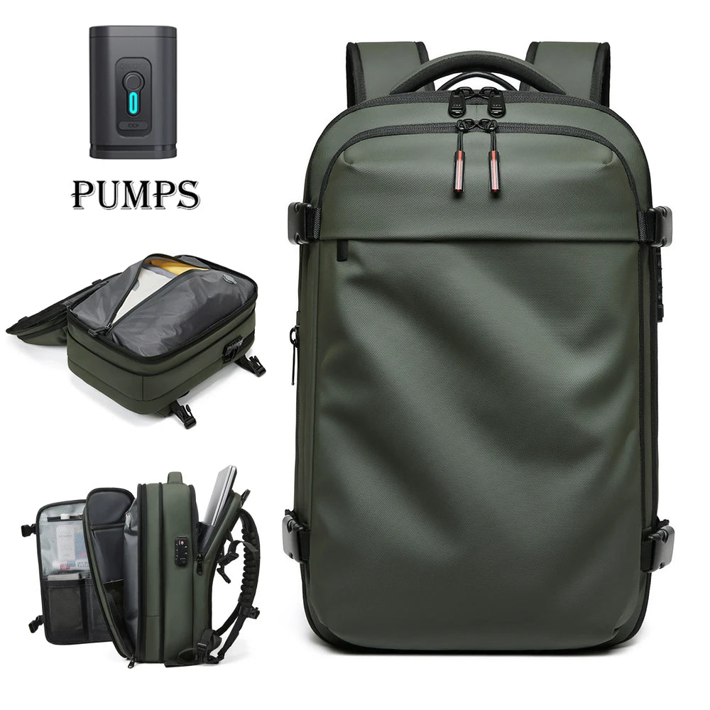 17 Inch Travel Backpack – Vacuum Compression, Large Capacity Laptop Bag