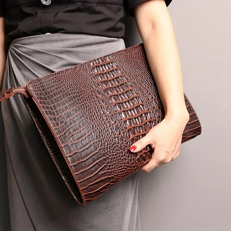 Designer Croco Pattern Handbag-Professional Handbag