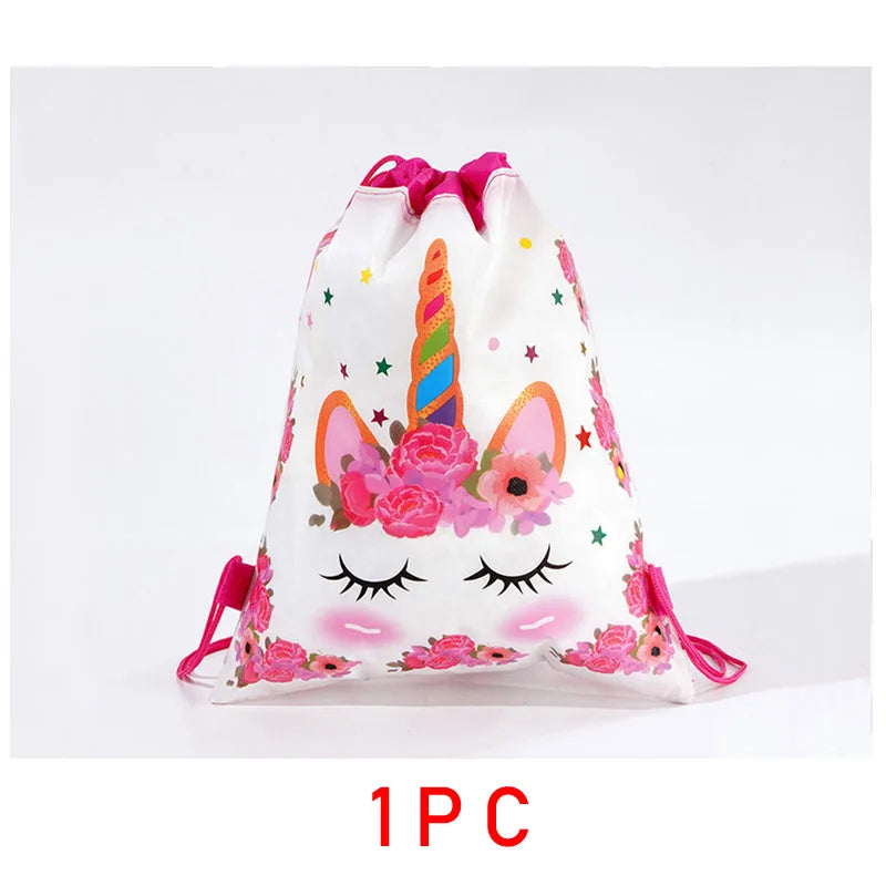 Cute Cartoon  Drawstring Pouches