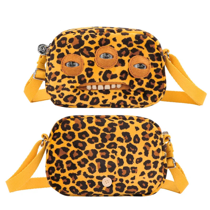 Fuggler Mr. Buttons Screech Plush Crossbody Bag – Cute Ugly Monster Toy