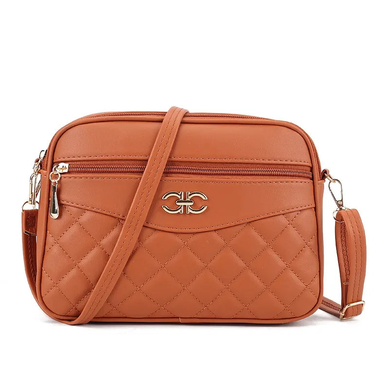 Quilted Crossbody Shoulder Bag – 4-Layer Versatile Handbag