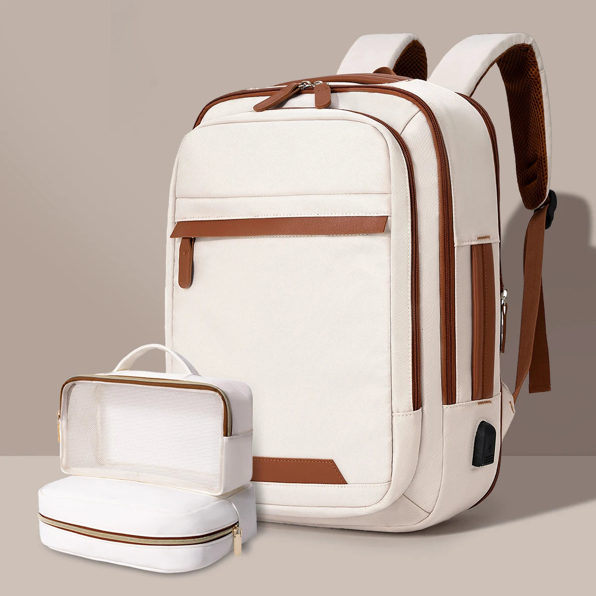 Durable USB charging backpack with waterproof design