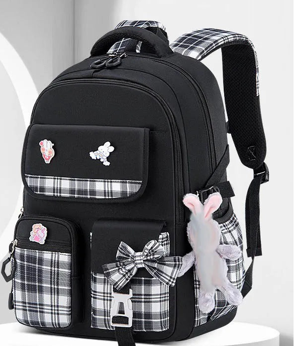 Ergonomic Elementary School Backpack for Girls – Spine Protection, Large Capacity