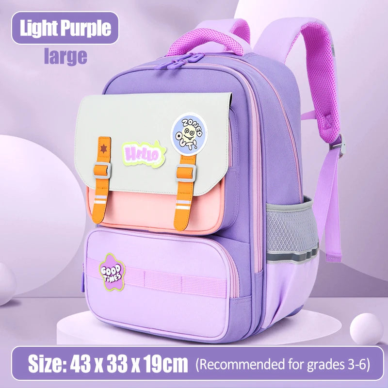 Primary School Student Backpack – Kids Book Bag for Boys & Girls