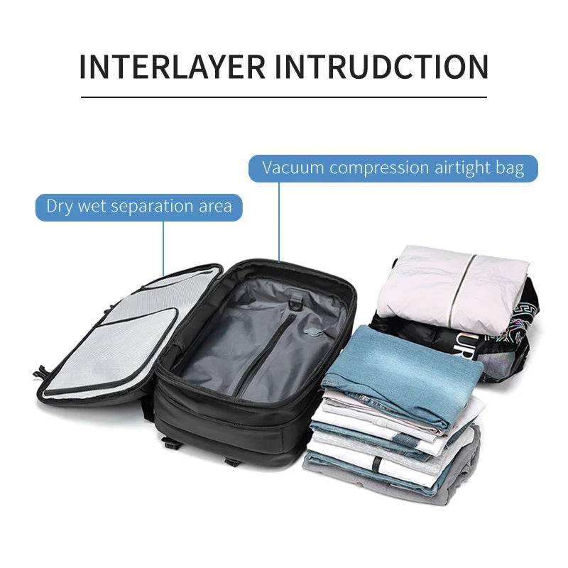 Durable Laptop Backpack – 17-Inch Travel, Business Bag with Large Storage