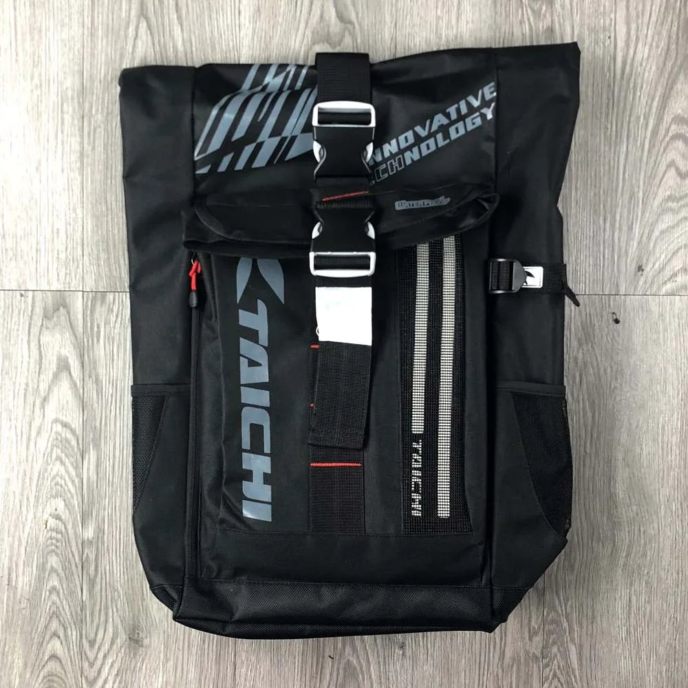 Motorcycle Riding Backpack – Waterproof LED Racing Bag for Night Riding, Travel & Sports