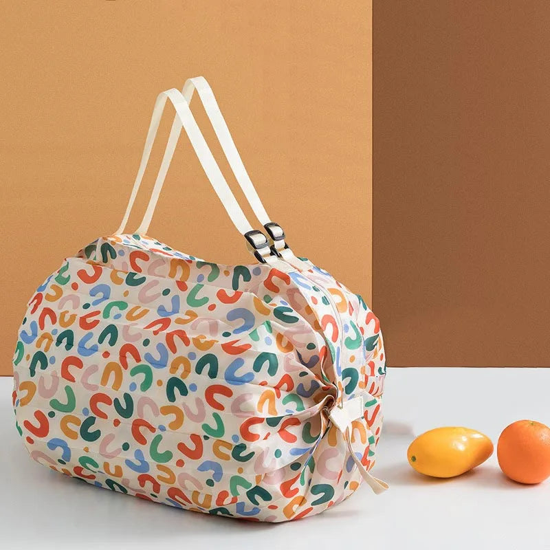 Foldable Reusable Shopping Bag – Eco-Friendly Portable Cloth Shopper for Daily Use