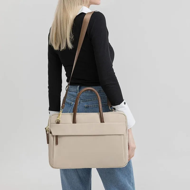 Stylish Solid Color Laptop Bag Briefcase – Work & Office Bag