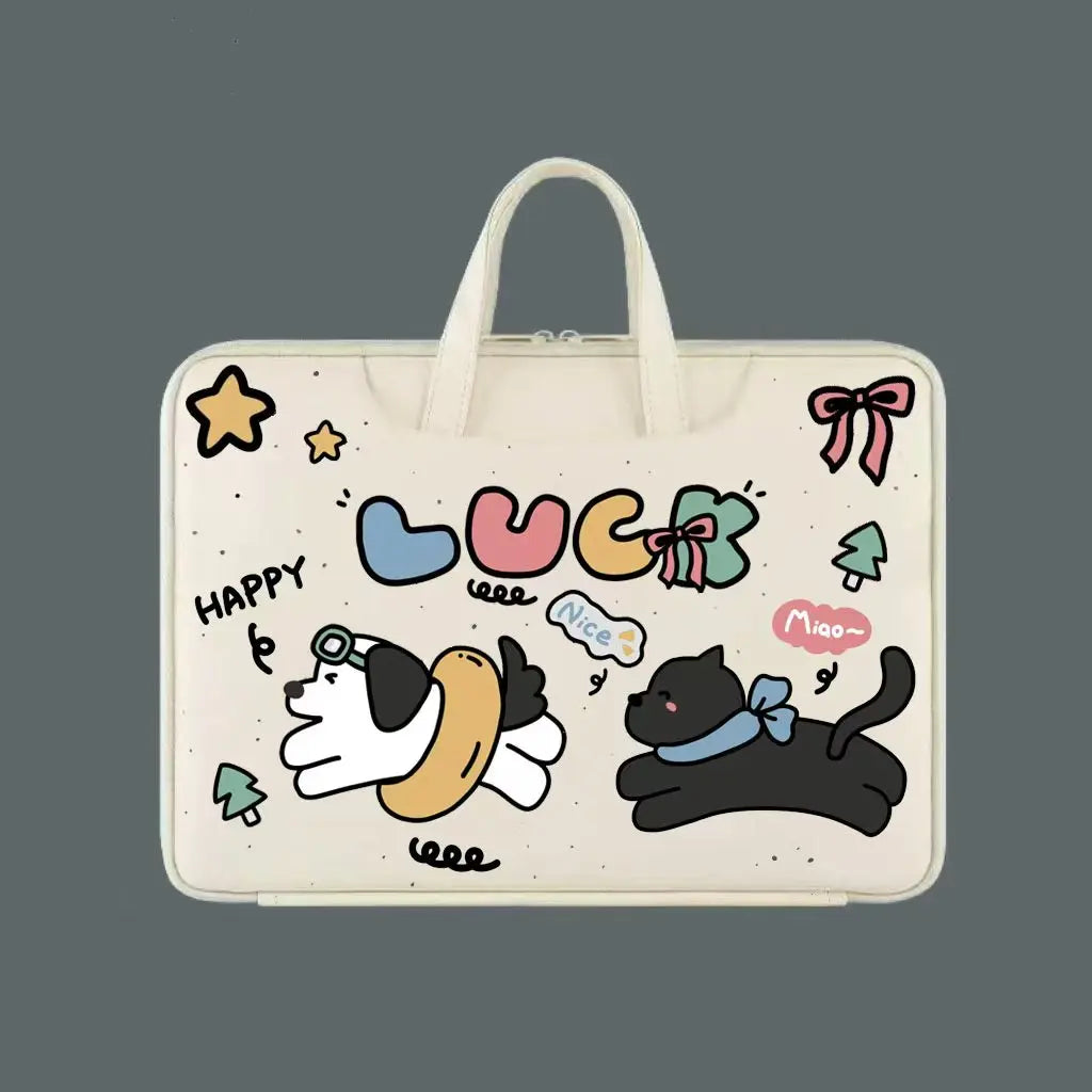 Cute Waterproof Laptop Sleeve 13–16 Inch for MacBook & Notebooks